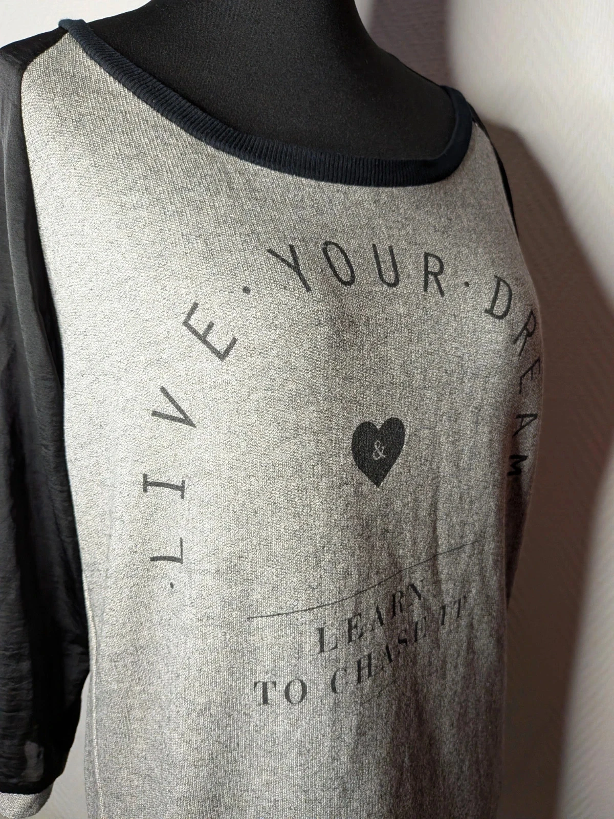 Twee-materialen jurk – photo 3